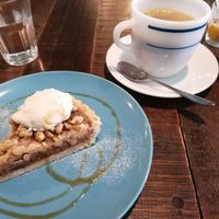 walnut cake and plant coffee ☕ at Yidaki Cafe in Kobe
