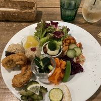 Dinner set  at Yidaki Cafe in Kobe