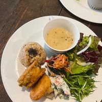 Set meal  at Yidaki Cafe in Kobe