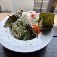 Vegan plate  at Yidaki Cafe in Kobe