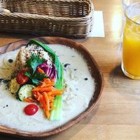 Green curry at Yidaki Cafe in Kobe