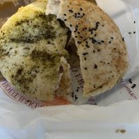 Half of each of the yummiest pita breads ever.   at Pita Bakery in Central Singapore