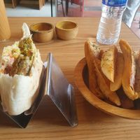 Falafel pita and sicks at Pita Bakery in Central Singapore