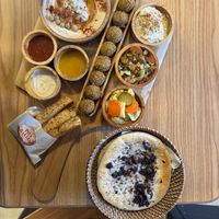 Platter  at Pita Bakery in Central Singapore