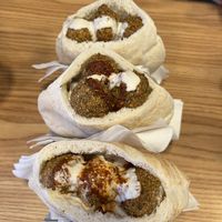 Falafel sandwich   at Pita Bakery in Central Singapore