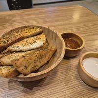 Pita chips at Pita Bakery in Central Singapore