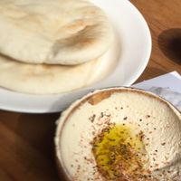 2 premium white pita ($1 each), small ala carte hummus $4 at Pita Bakery in Central Singapore