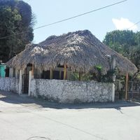 View of restaurant from the corner. at Hau y Su Amigo El Nomada in Bacalar