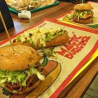 Vegan burger & Vegan dog at Magic Burger in Budapest