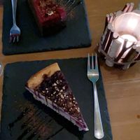 Chocolate and cheese cake at Lück's in Berlin