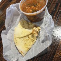 Seasonal Soup - Chili with Naan Bread  at Stem Farm and Kitchen in Baltimore