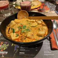 Singapore Laksa with tofu  at Banana Tree - Angel in London