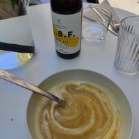 Curry butternut soup at Vero L'Autre Cantine in Paris