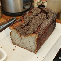 Vegan banana bread at Vero L'Autre Cantine in Paris