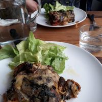 Vegan lasagne at Vero L'Autre Cantine in Paris
