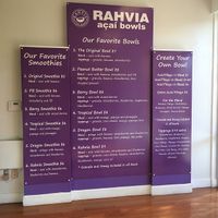 menu at Rahvia Acai Bowls in Clearwater