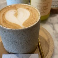 Soy latte  at Cafe Organic in Kerobokan Kelod