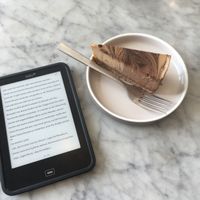 snickers cheesecake, soo nice! at Cafe Organic in Kerobokan Kelod