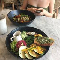 Salad bowls  at Cafe Organic in Kerobokan Kelod