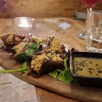 Raw Kimchi Dumplings at Elixiba in Byron Bay