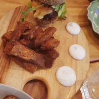 Teeny burger for $25 at Elixiba in Byron Bay