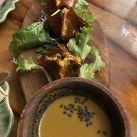 Raw dumplings…the sauce! Yum!  at Elixiba in Byron Bay