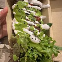 Raw enchiladas   at Elixiba in Byron Bay