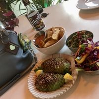 Had a selection of small plates to share.   at Dandelion Cafe in Saltaire