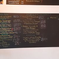 Menu part 1 (August 2023) at Dandelion Cafe in Saltaire