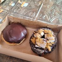 Left to right: Boston creme pie & smores at Good Town Doughnuts in Costa Mesa