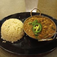 Chana masala, cute presentation! at Tarka Indian Kitchen in Austin