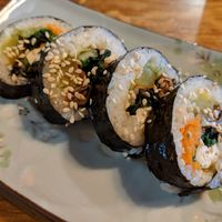Vegetable kimbap at Bibimcup in Dusseldorf