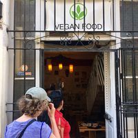 Outside Restaurant Signage at El Shamuskia'o in Havana