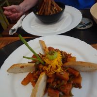 2 of the vegan options at El Shamuskia'o in Havana