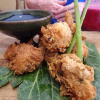 malanga fritters at El Shamuskia'o in Havana