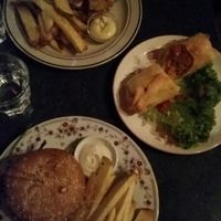 Burgers & Fries / Butternut Chimichanga at Laundry  in Wellington