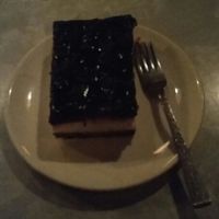 Generous slice of berry cheesecake at Laundry  in Wellington