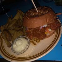 The vegan pulled pork burger with vegan aoli, so EFFING DELISH  at Laundry  in Wellington