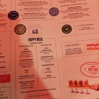Menu at Doghouse  in Glasgow