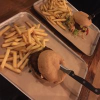Hail Seitan burger & Beyond Meat burger  at Doghouse  in Glasgow
