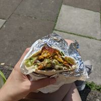 Bhaji wrap. Not a great photo, it's super nice! at The Dal Inn in Stroud