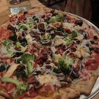 Vegetalizone pie (as listed on menu)  at Baba Louie's Sourdough Pizza in Great Barrington
