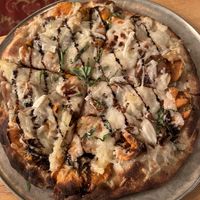 Sweet potato & balsamic pizza   at Baba Louie's Sourdough Pizza in Great Barrington