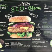 Menu at Seo Brócolis in Campinas