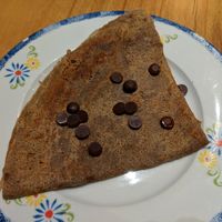 Chocolate crêpe at Bistro Erminig in Dusseldorf