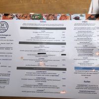 All the dishes marked with a V can be made vegan :) at Bistro Erminig in Dusseldorf