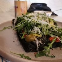 Coal focaccia! I asked for vegan parmesan. at TS  A Casa in Santiago De Compostela