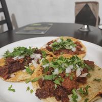 Chicharrón tacos at VEGuerrero in Mexico City