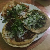 Pastor, encebollada and chicharron at VEGuerrero in Mexico City