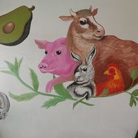 Wall art at VEGuerrero in Mexico City